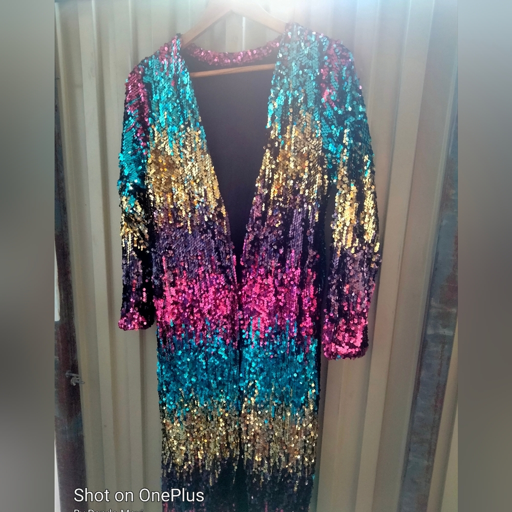 Multicolor Sequin Jacket - image 1